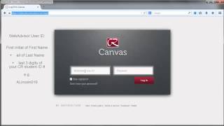 Canvas tutorial - Logging in and out