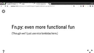 Functional programming in Python with Toolz and fn.py