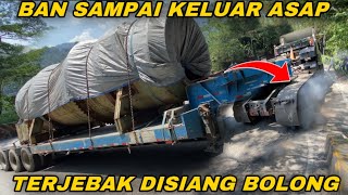 ASLI MENEGANGKAN !!! Truk Bermuatan Super Besar Konvoi Akbar di Sitinjau Lauik !!!