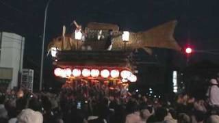 八日市場区　のの字廻し　（平成２２年本宿祭禮）