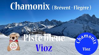 Chamonix - Piste bleue Vioz (domaine Brévent Flégère)