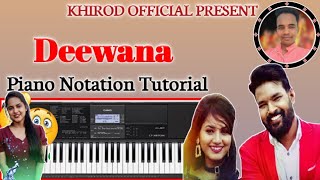 Deewana Ruku Suna||Asima Panda||Piano Notation Tutorial||Khirod Official||New Sambalpuri Song||