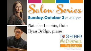 WIPA Salon Series featuring flutist Natasha Loomis and pianist Ryan Bridge