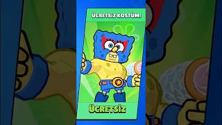 HERKESE ÜCRETSİZ SÜNGERBOB EL PRİMO KOSTÜMÜ NASIL ALINIR ?!? #brawlstars #shorts