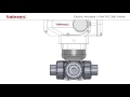 valworx 5655 electric actuated pvc 3 way l port ball valves