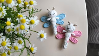 tutorial: crochet DRAGONFLY,  part 3