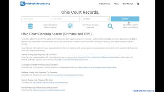Ohio Vital Records Information Search.