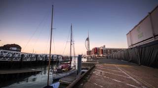 Sunset from the camber dock