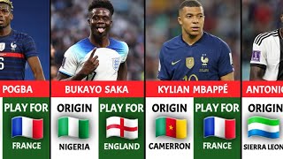 AFRICAN ORIGIN FOOTBALL PLAYERS PLAYING FOR EUROPEAN COUNTRIES
