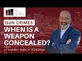 When is a Weapon Considered Concealed in California | Oakland Gun Crime Attorneys