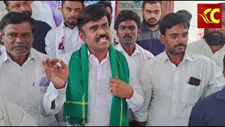 పలమనేరు నుంచి వి.కోటకు భారీ కారు కాన్వాయ్ లో బయలుదేరిన గణేష్ యాదవ్ Palamaner Ganesh Yadav CarConvoy