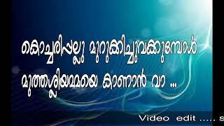 ചീര പൂവുകൾക്കുമ്മ കൊടുക്കണ..... കരോക്കെ