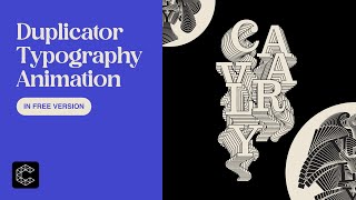 Typography Animation in Cavalry | Using Duplicators and Context Index