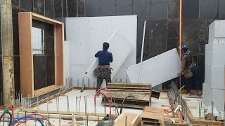 [내집짓기] 벽체 단열재,철근 등 시공 후 모습!! feat.집구조 소개! Appearance of wall insulation, reinforcement, etc.!!