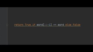 Python - Palindrome Function In One Line Of Code