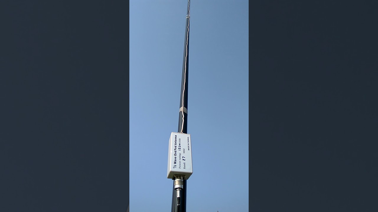 27MHz 1/2λ End Fed Antenna - YouTube