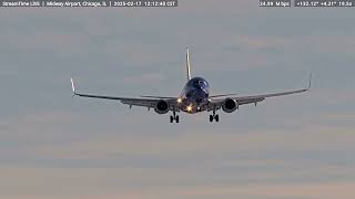 Midway Airport Chicago Southwest 1495 from Albany NY ALB on Feb 17th, 2025