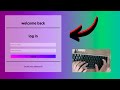 ASMR Programming - Coding a Modern Login Page  - No talking - html + css