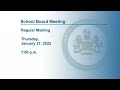 FCPS School Board Public Hearing - Capital Improvement Program - 1/27/2022