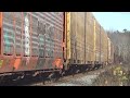 late freight train cn 508 slowly passing thru windsor junction ns approaching dartmouth subdivision