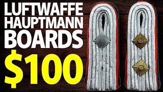 $100 | WW2 German Luftwaffe Hauptmann Shoulder Boards Pair | Military | Military Antiques Toronto