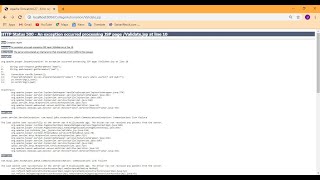 HTTP Status 500- An Exception Occurred Processing JSP Page  | When Show Invalid User Id or Password
