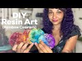 DIY Rainbow Resin Coasters (Easy Alcohol Ink and Epoxy Resin Art for Beginners)