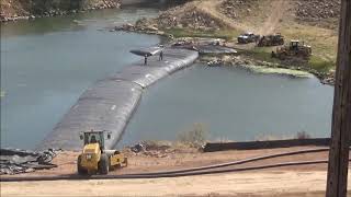 12ft AquaDam, Spillway Isolation for Repair, Alcova Dam, Alcova, WY 2020 Timelapse