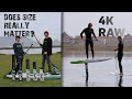 DOES SIZE MATTER? What's the best length for flatwater foiling.  Watch RAW clip in 4K