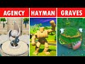 Visit The Agency, Hayman, and Greasy Graves in a Single Match! LOCATIONS GUIDE! FORTNITE WEEK 10