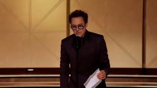 Robert Downey Jr Wins Best Supporting Male Actor – Motion Picture I 81st Annual Golden Globes
