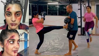 Nivetha Thomas Fight Training For Shakini Dakini Movie | Regina Cassandra | Nivetha Thomas Videos