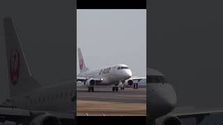 [飛行機動画] J-AIR エンブラエル E170 出雲縁結び空港#shorts