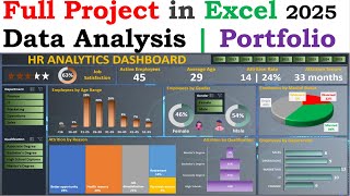 Easily Build a Full Data Analysis Project in Excel | Interactive Dashboard | Beginner to Pro 2025