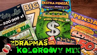 Zdrapki Lotto - KOLOROWY MIX ZDRAPEK I KOLEJNY SZOK 😂❗ ZDRAPMAS 🎄❗