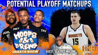 Potential NBA Playoff Matchups | Guest: Glasses Malone | Hoops & Brews (Clips)