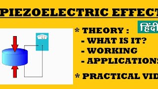 PIEZOELECTRIC EFFECT - THEORY & PRACTICAL VIDEO