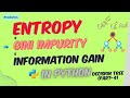Entropy, Gini impurity and information gain in python | Decision Tree (Part-4)