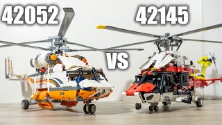 LEGO Airbus H175 Rescue Helicopter vs Heavy Lift Helicopter | LEGO 42145 vs 42052 | 42052 vs 42145