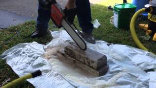 DITEQ Electric Diamond Chain Saw Demo