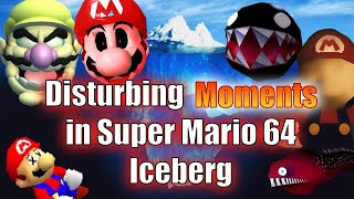 Disturbing Moments in Super Mario 64 Iceberg Explained (Easter Eggs, Disturbing Moments, Theories)