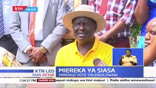 Raila atoa wito kwa waasi wa ODM kujiuzulu huku tanga tanga wakiitupia mshale mchakato wa BBI