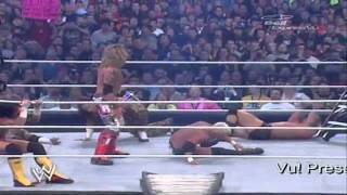 Edge Spears Everyone In The Money In The Bank -  Wrestlemania 23