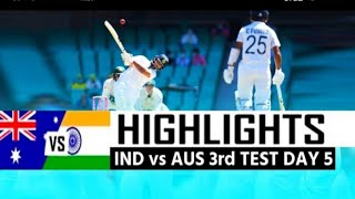 Highlights of India vs Australia 3rd Test 5th Day.India ने कराया Sydney Test ड्रा.Vihari,Pant,Ashwin