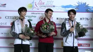 WCH 2012 Men free small medal ceremony