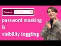 Show and hide passwords with eye icon | JavaScript | CSS