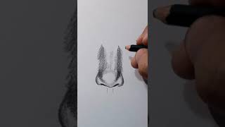 ¿Cómo dibujar una nariz de frente?  #2| How to draw a nose? | #Shorts