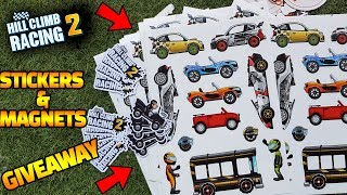 Hill Climb Racing 2 STICKERS & MAGNETS Giveaway - Lootbox 🎁🎁
