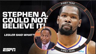 Stephen A. WAS SHOCKED to hear this Kevin Durant & Luka Doncic HOT TAKE 🔥 | Firs