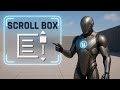 Scroll Box in Unreal Engine UI – Effortless Scrollable Menus and Lists